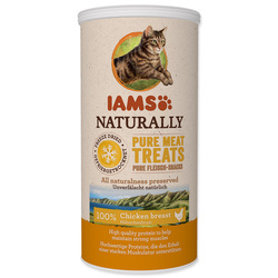 IAMS Naturally CAT mrazem sušené 100% kuřecí kostky (25g)