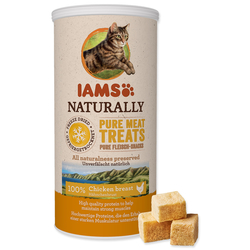 IAMS Naturally CAT mrazem sušené 100% kuřecí kostky (25g)